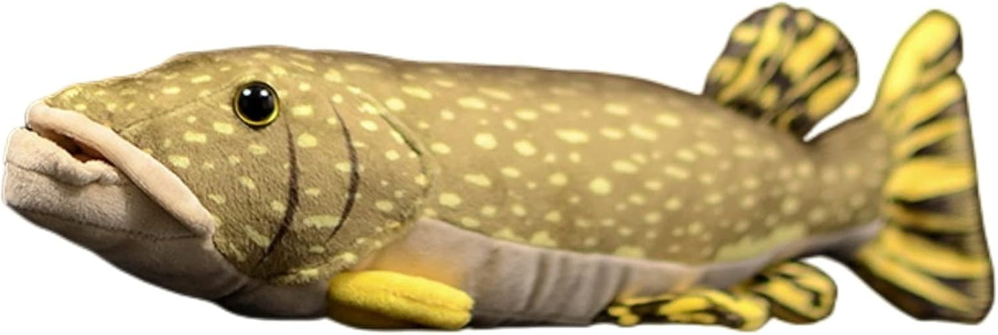 18 Lifelike Northern Pike Fish Plush - Ideal for Kids