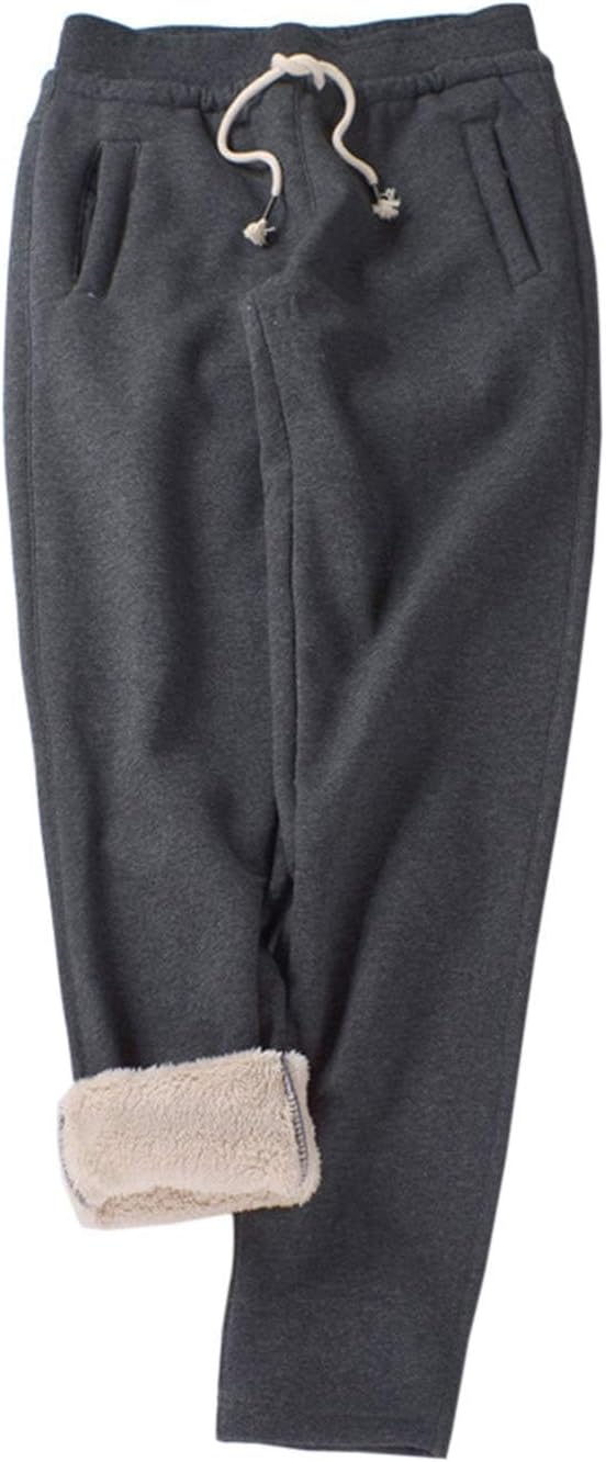 Gihuo Women's Sherpa Lined Sweatpants for Winter Warmth