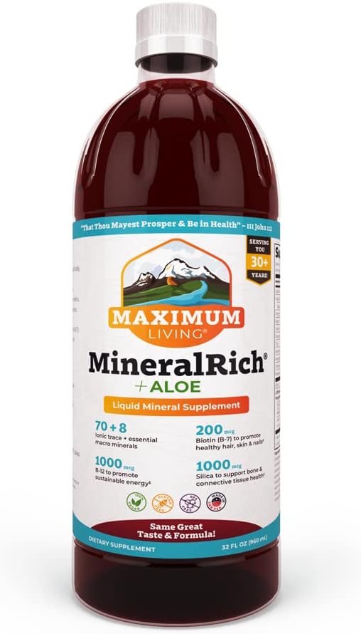Maximum Living MineralRich Minerals Supplement for Vitality