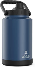1 Gallon Insulated Water Jug With Handle - 128 oz Stainless Steel