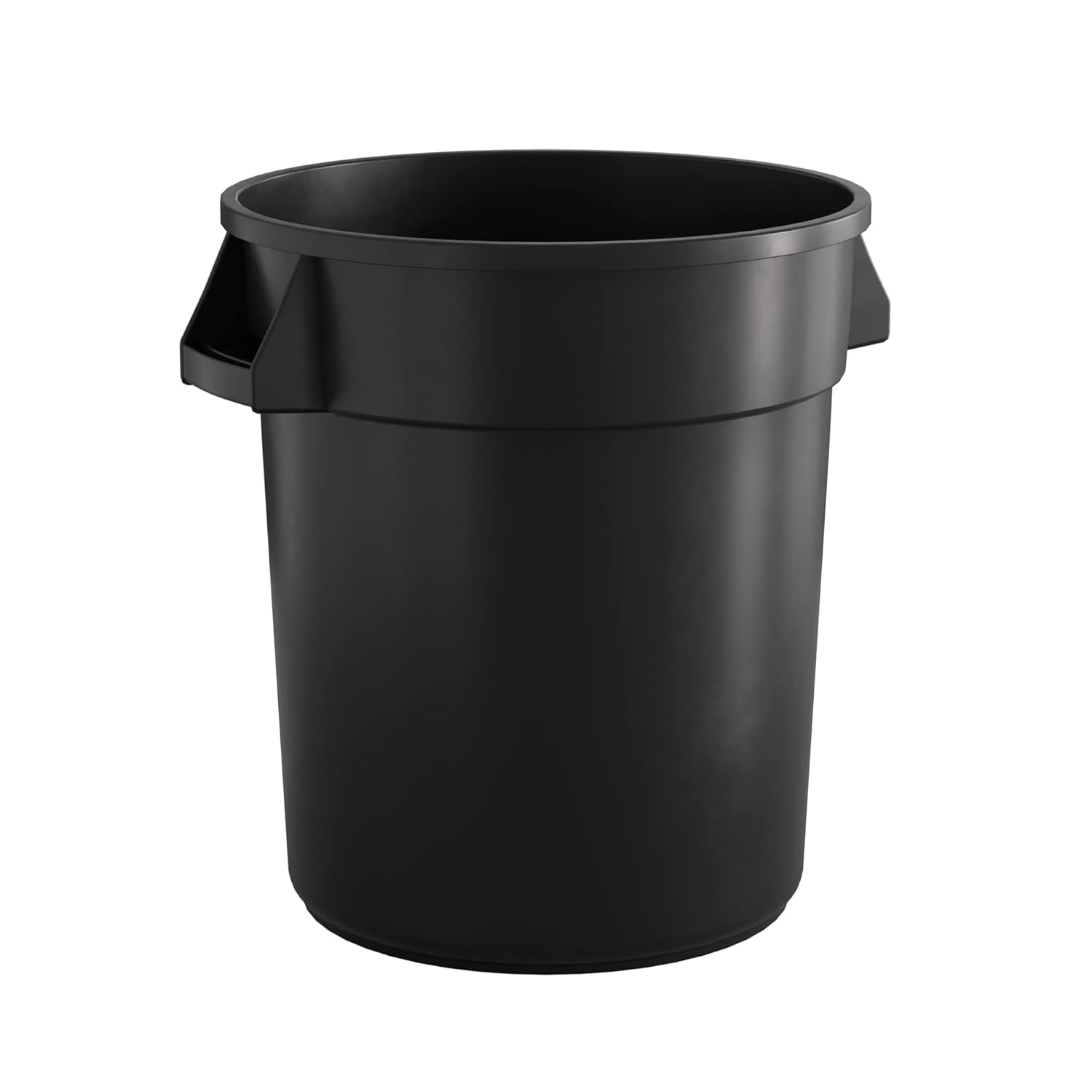 20 Gallon Black Round Trash Can for High Traffic Areas 22 1/2ftin