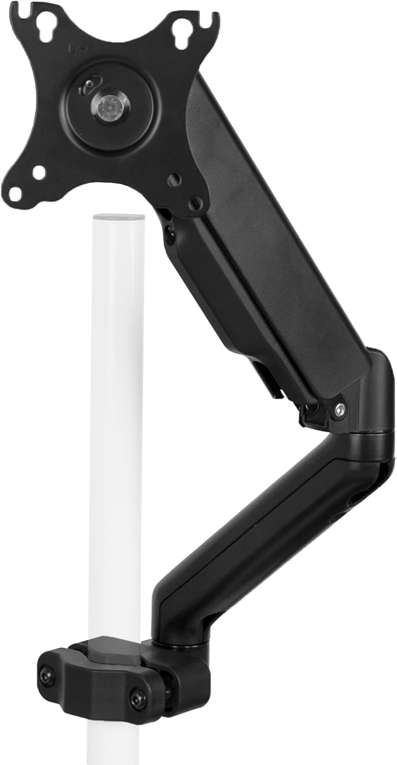 VIVO Universal Full Motion Pneumatic Pole Mount Arm for Monitors