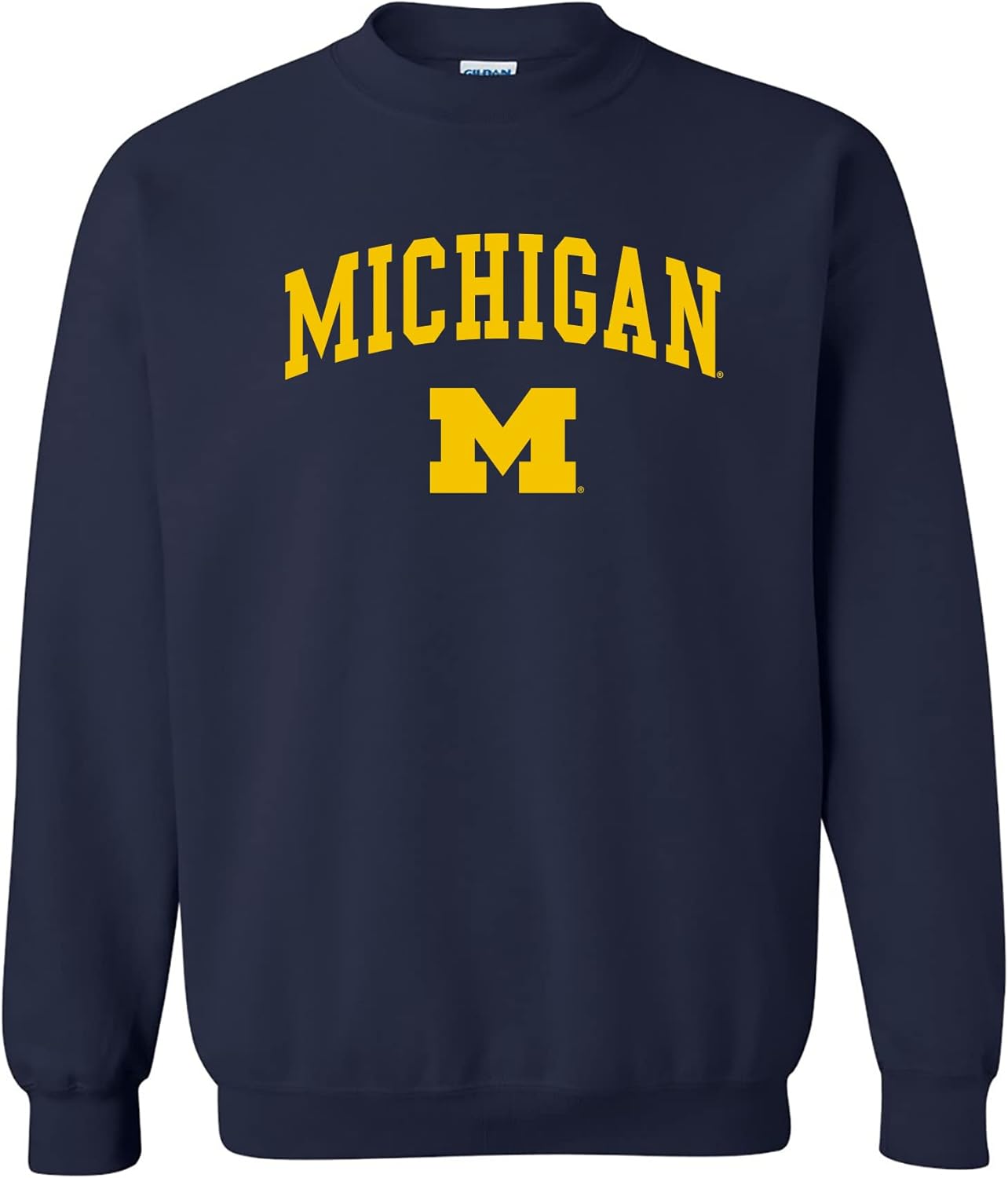 NCAA Arch Logo Team Color Crewneck Sweatshirt for Fans