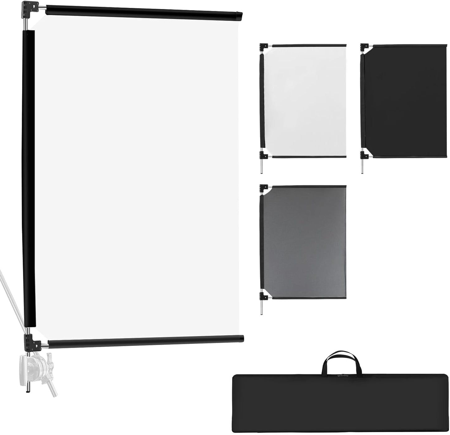 WELLMAKING 36x27ft' Light Reflector Flag Kit for Photographers