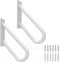2 Pack Handrails for Outdoor Steps Wall Mount - Secure U-Shaped Rail