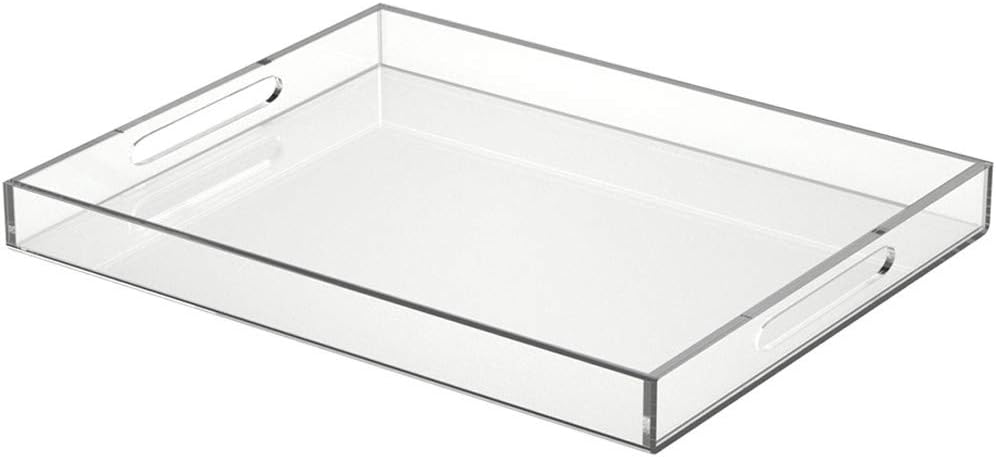 NIUBEE Acrylic Serving Tray 16x20 Inches for Breakfast in Bed