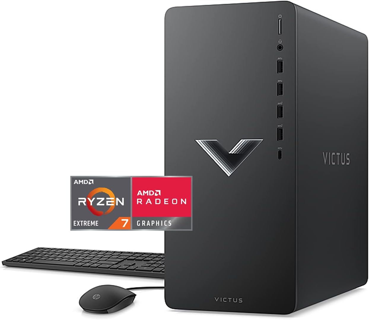 HP Victus Gaming Desktop: Ryzen 7, RX 6600XT, 32GB RAM, 2TB SSD