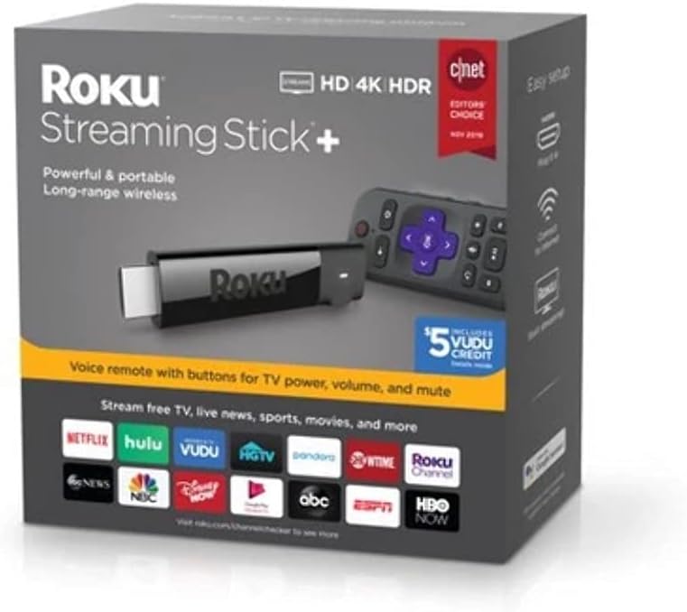 Roku Streaming Stick+ for Exceptional 4K HDR Streaming Experience