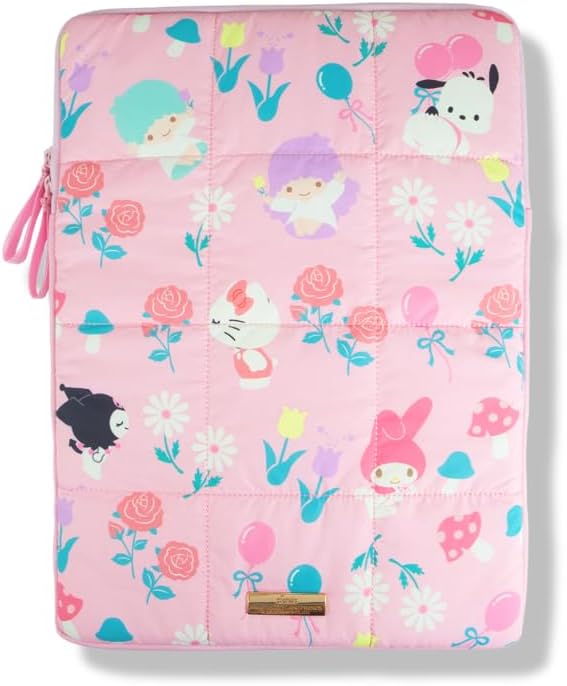 Puffy Laptop Sleeve for 15-16 Inch Devices with Hello Kitty
