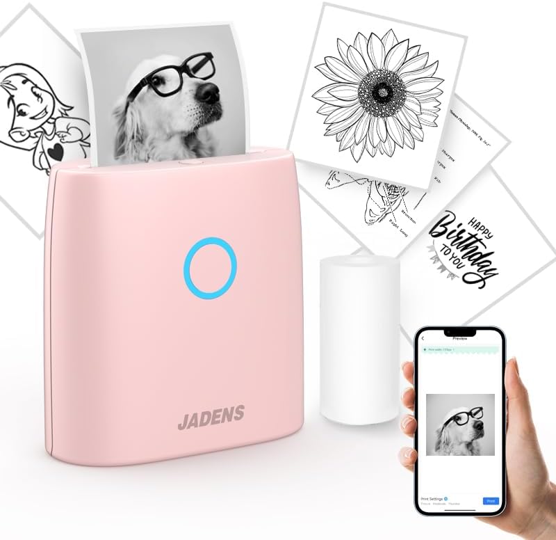 Portable Mini Sticker Printer for On-the-Go Printing