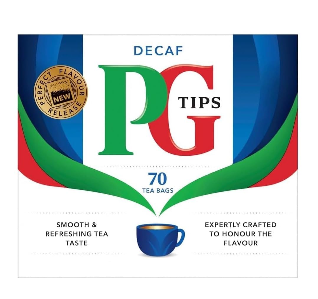 PG Tips Decaf Tea 70 Cups of Tea 6 Pack for Refreshing Moments