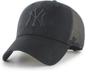 47 Brand MLB Black Team Logo Flagship MVP Mesh Trucker Snapback Cap