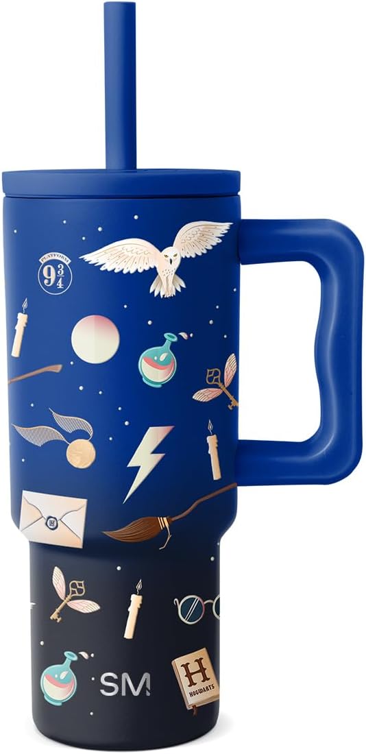 Harry Potter Kids 24 oz Tumbler with Handle and Straw Lid