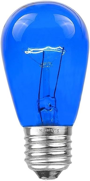 S14 Outdoor Patio Edison Replacement Bulbs - 25 Pack, Blue