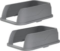 High Wall Lids for Large Stainless Steel Cat Litter Pans - 2 Pack