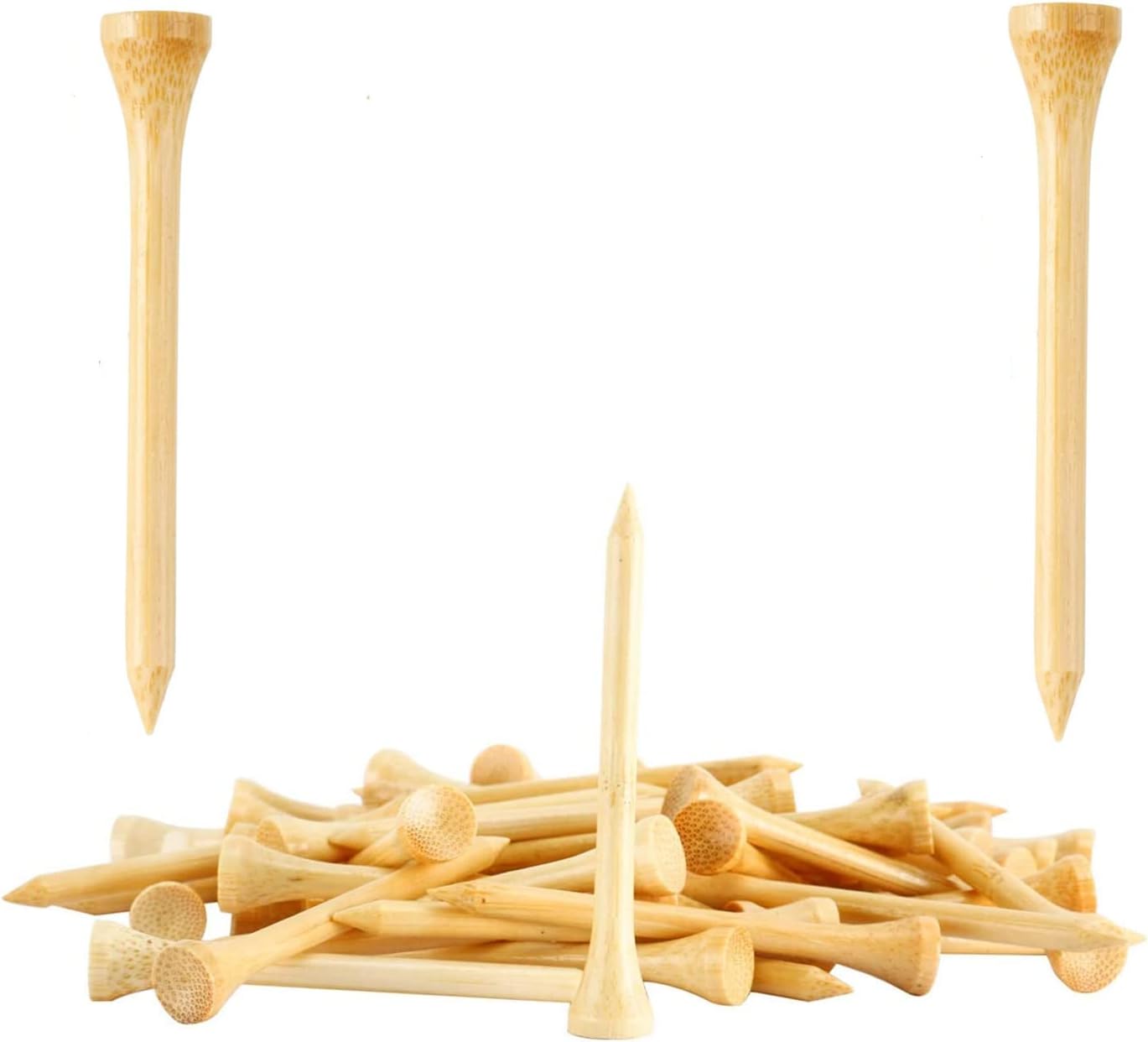 Stronger Biodegradable Bamboo Golf Tees - Less Friction