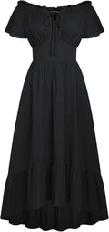 Scarlet Darkness Renaissance Dress for Women Off Shoulder - Flowy Fit