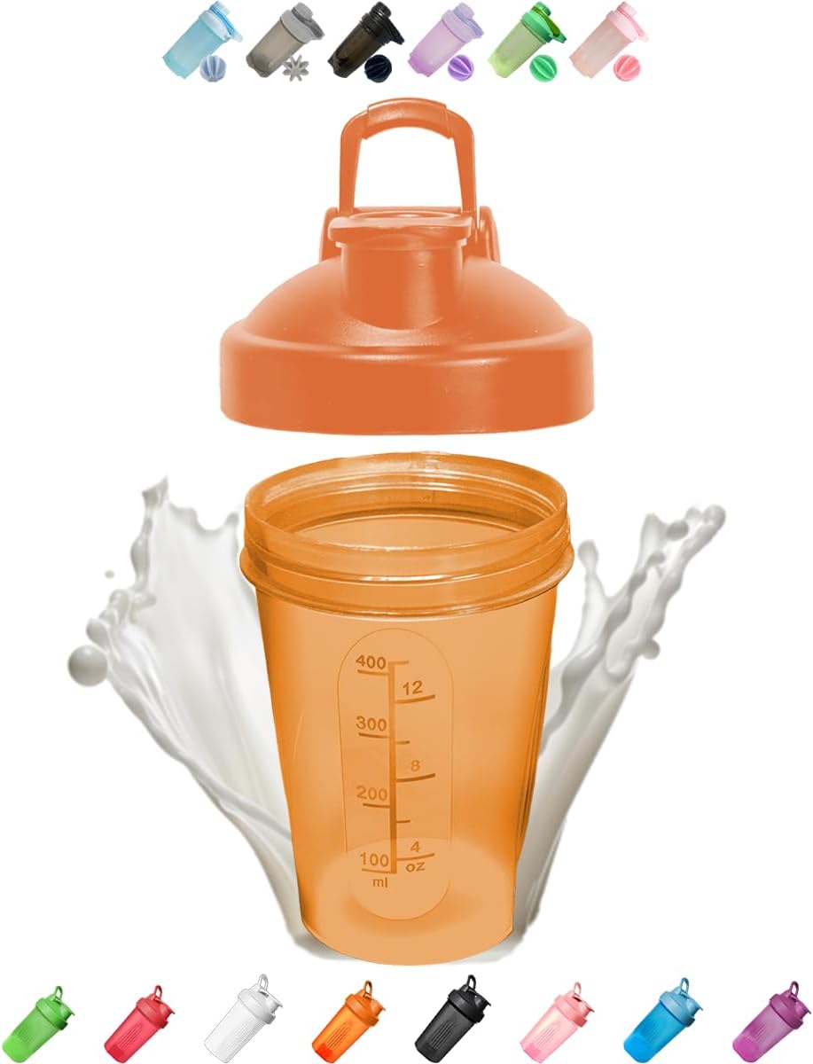 Protein Shake Mixer - 16 oz Orange