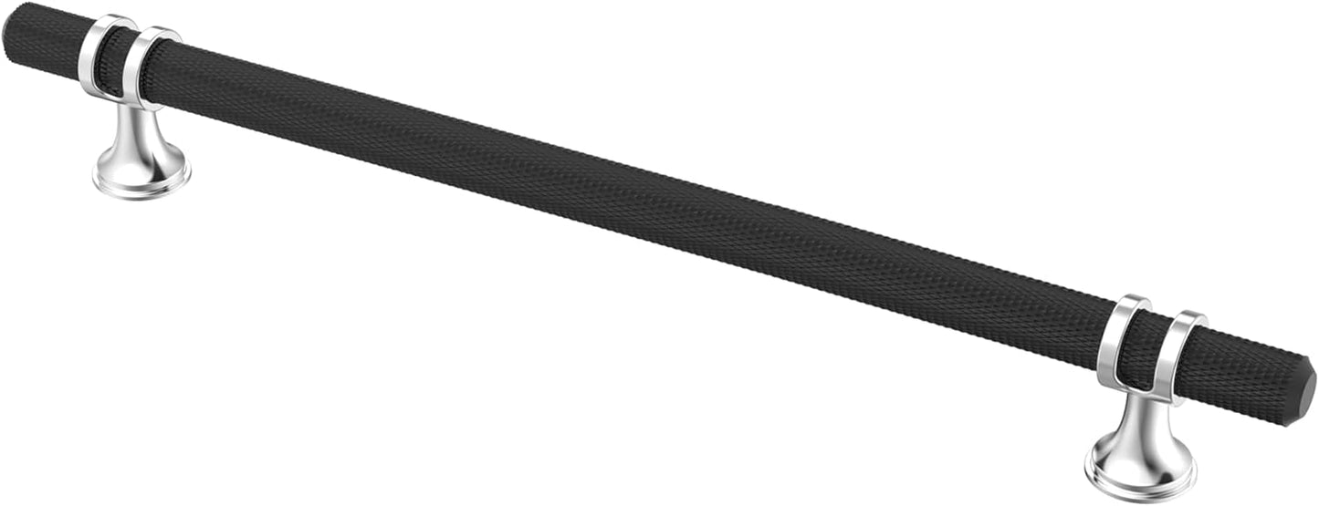 Elegant Black and Silver Cabinet Pulls for Stylish Interiors