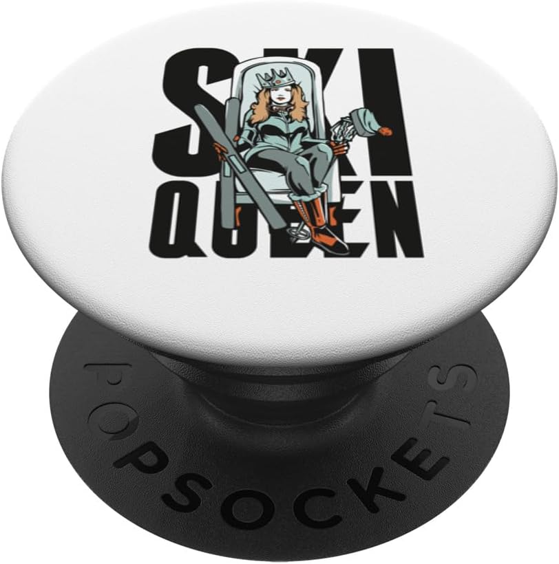 Alpine Ski PopSockets with Funny Skier Motif