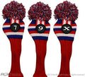Retro Vintage Pom Pom Head Covers - Pacific Golf