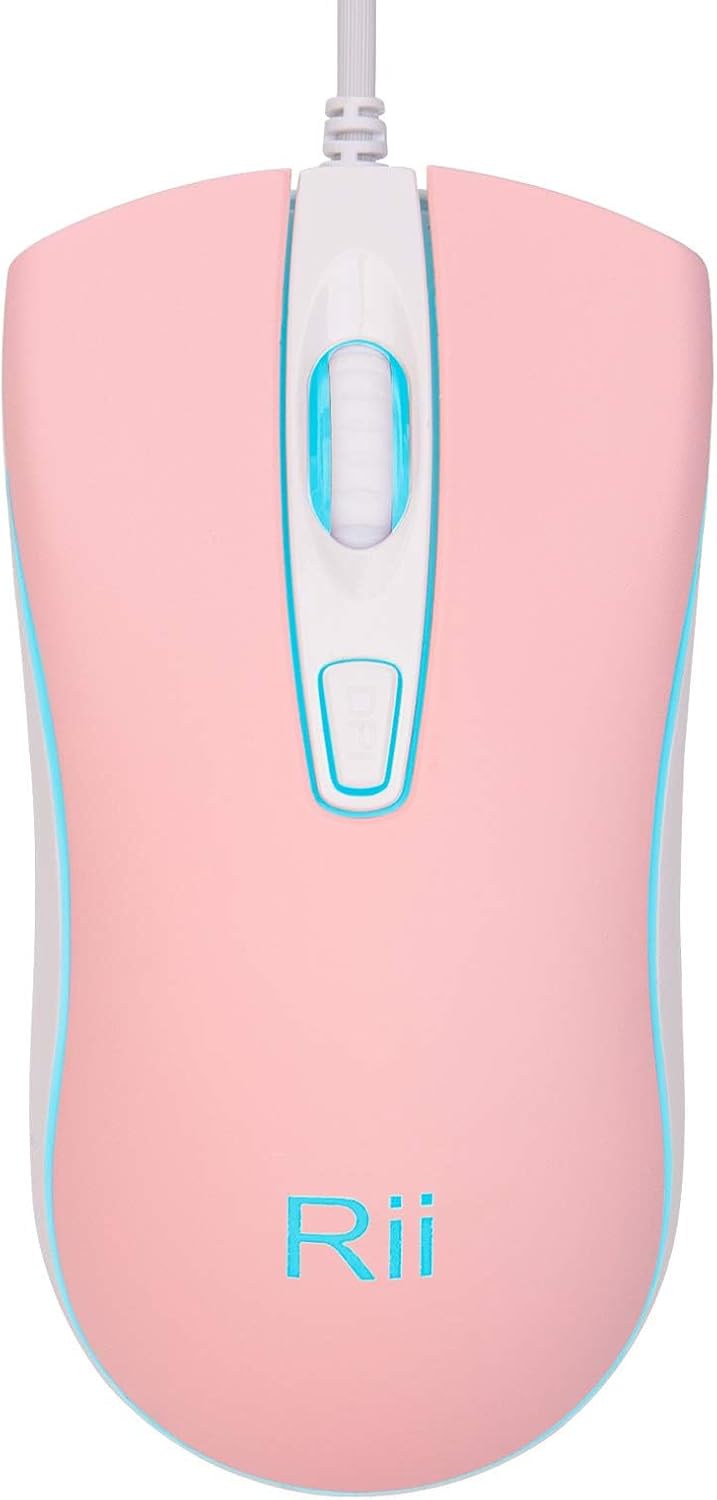 Rii Wired RGB USB Mouse - Precision for PC & Laptop
