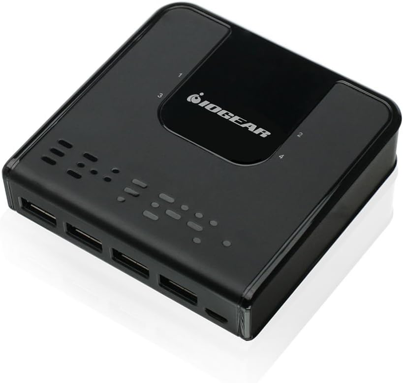 IOGEAR 4x4 USB 3.0 Peripheral Sharing Switch for Multiple Devices