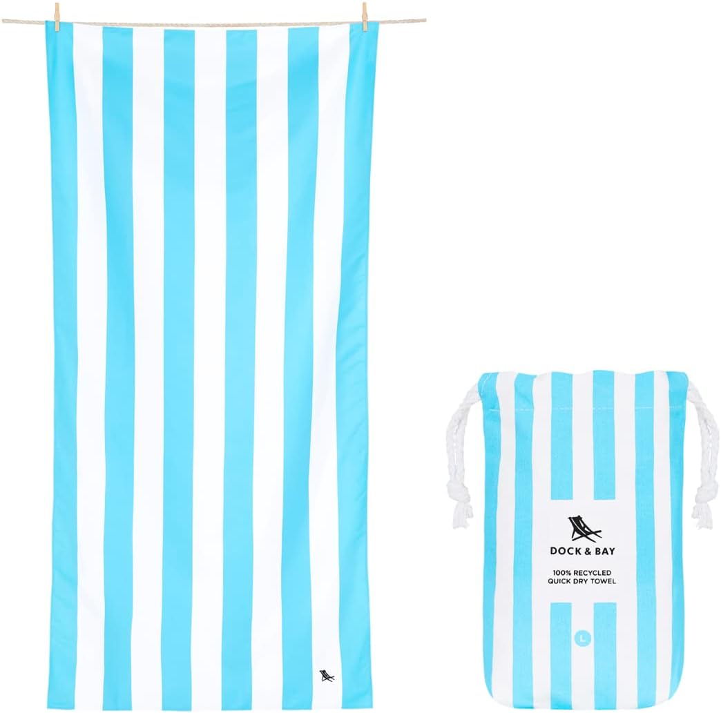 Dock & Bay Beach Towel - Quick Dry, Sand Free, Eco-Friendly