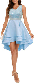 Meetjen Womens Sparkly Homecoming Dress for Teens - Short Sequin