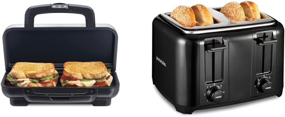 Proctor Silex Deluxe Hot Sandwich Maker and 4 Slice Toaster