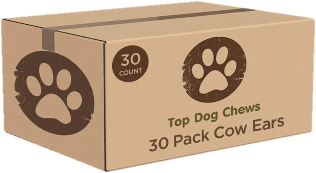 Full Size Thick Cut Cow Ears Dog Treats - Natural Chews