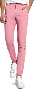 GINGTTO Men's Chino Pants with Slim Fit and Stretch Comfort