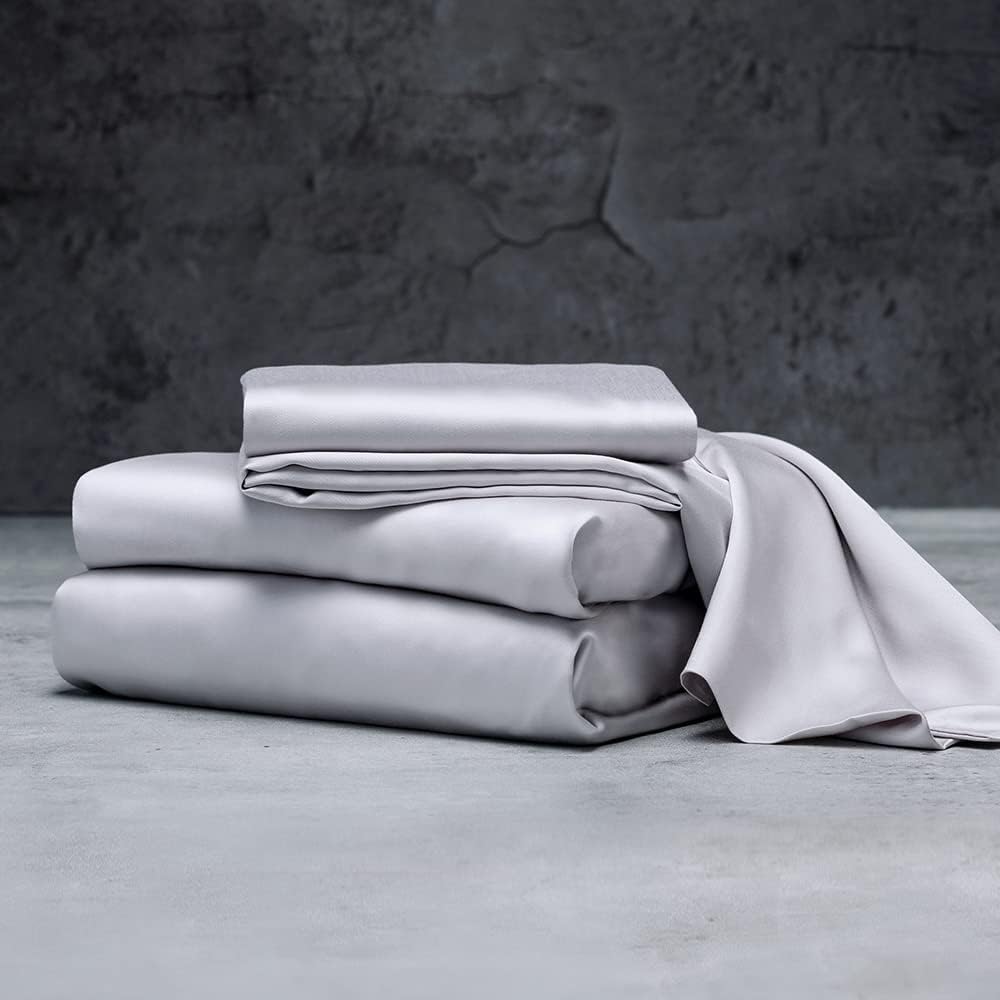 LUXOME Luxury Sheet Set - King Size Bamboo Viscose with Deep Pockets