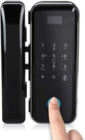 Keyless Entry Door Lock with Keypad and Fingerprint - Smart Glass Door