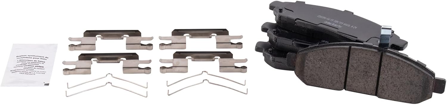 TRQ Front Brake Pads Ceramic for 2015-2018 Chevrolet City Express