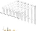 Closet Rod Bracket 6 Pack - Heavy Duty Wall Mounted Shelf Supports