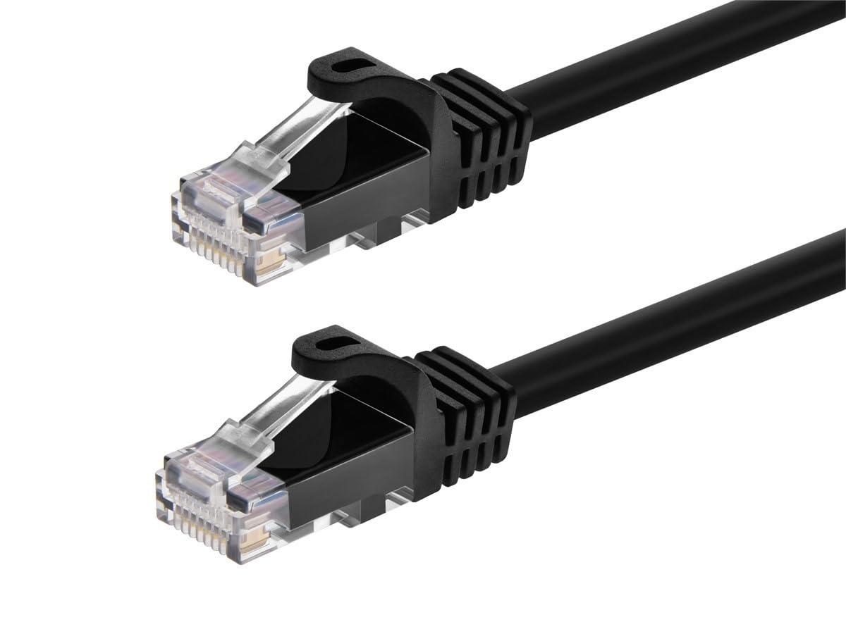 Monoprice Cat6 5ft Black Patch Cable - Snagless Ethernet Cables