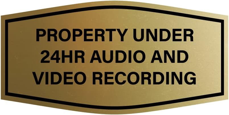 Fancy Property Under 24Hr Audio and Video Recording Sign Pack