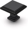Matte Black Square Cabinet Knobs 25 Pack - Modern Kitchen Upgrade