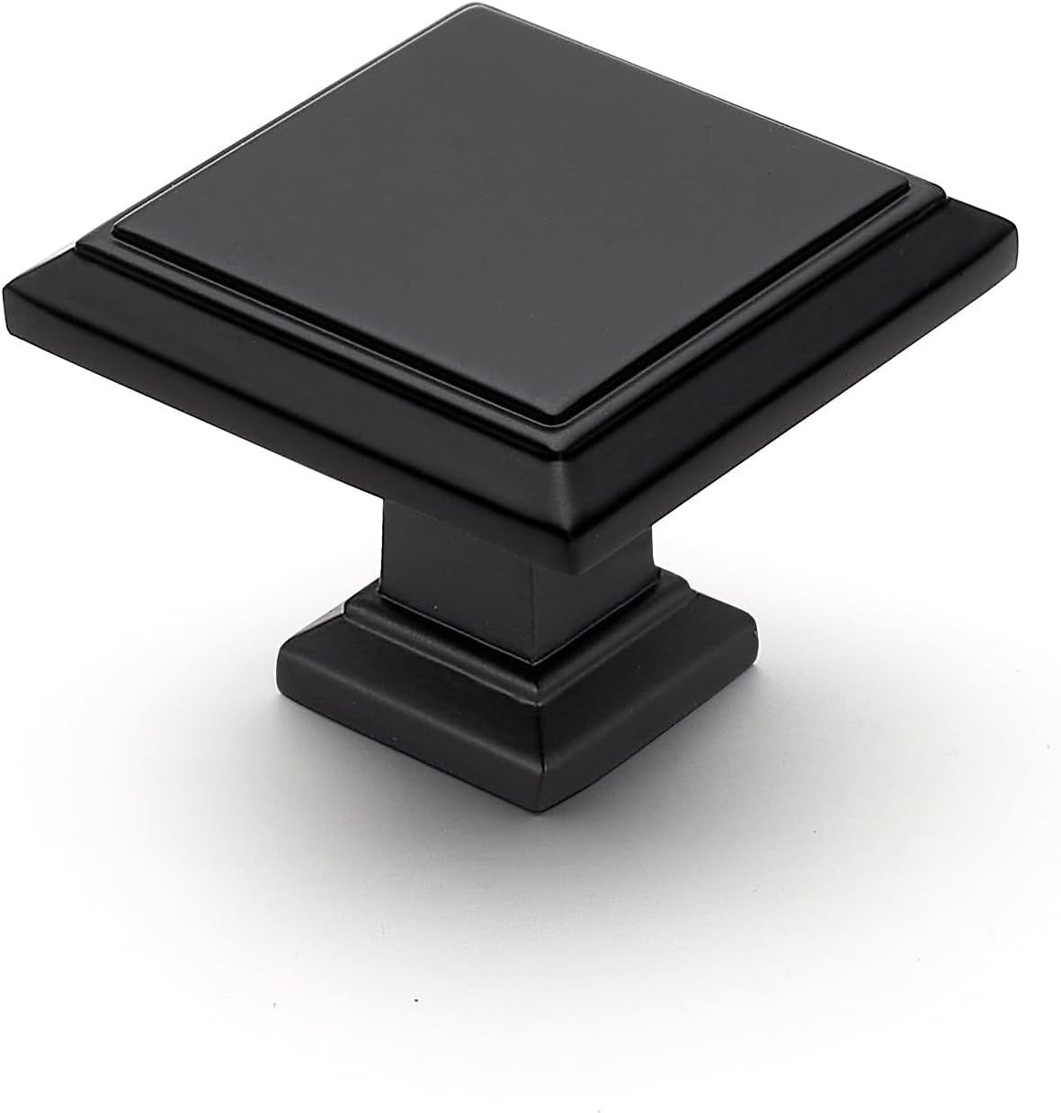 Ravinte 25 Pack Matte Black Kitchen Square Cabinet Knobs