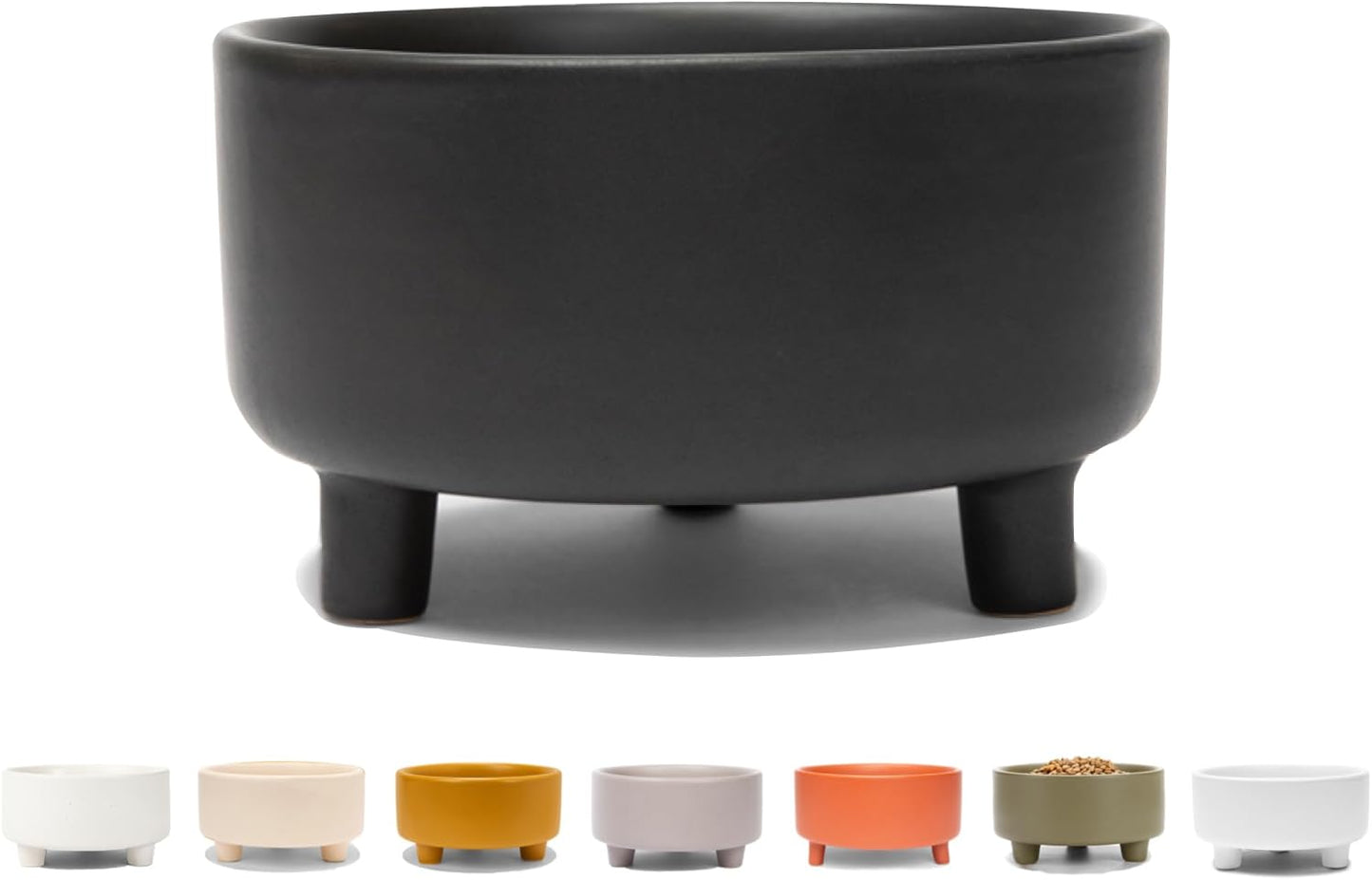 Waggo Uplift Ceramic Dog Bowl - Durable Pet Food Dish for All Breeds