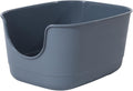 XL Litter Box with High Sides 24.2in x 16.3in x 12.9in - Grey