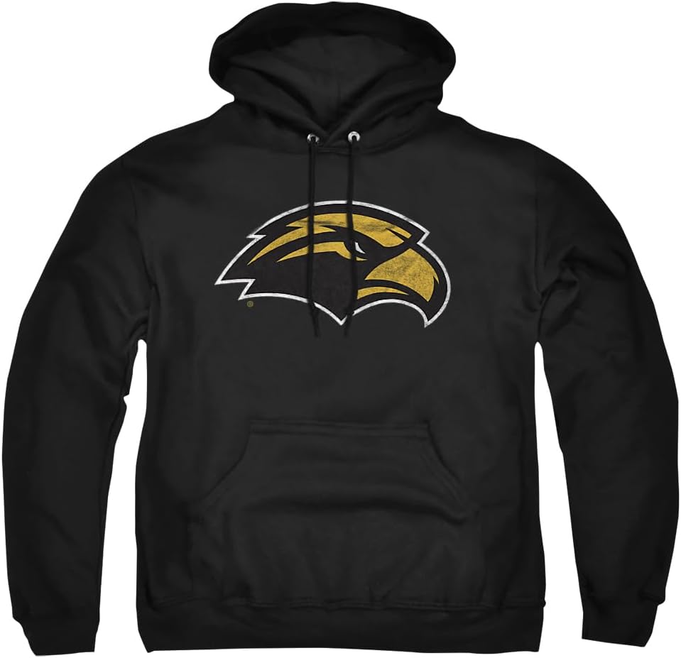 Official Collegiate Distressed Logo Pullover Hoodie for Fans