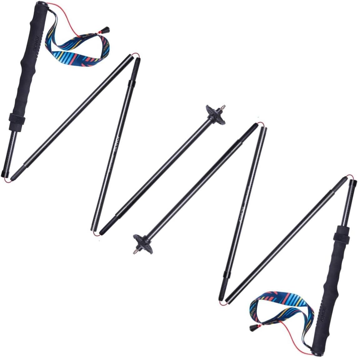 AONIJIE Ultralight Carbon Fiber Trekking Poles - Anti-Shock, Quick Lock - Enhance Your Hiking Experience!