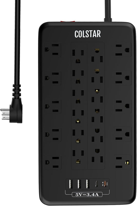 Power Up Safely: Colstar Surge Protector Strip