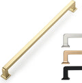 6 Pack 15 Inch Long Kitchen Cabinet Handles - Brushed Gold Pulls