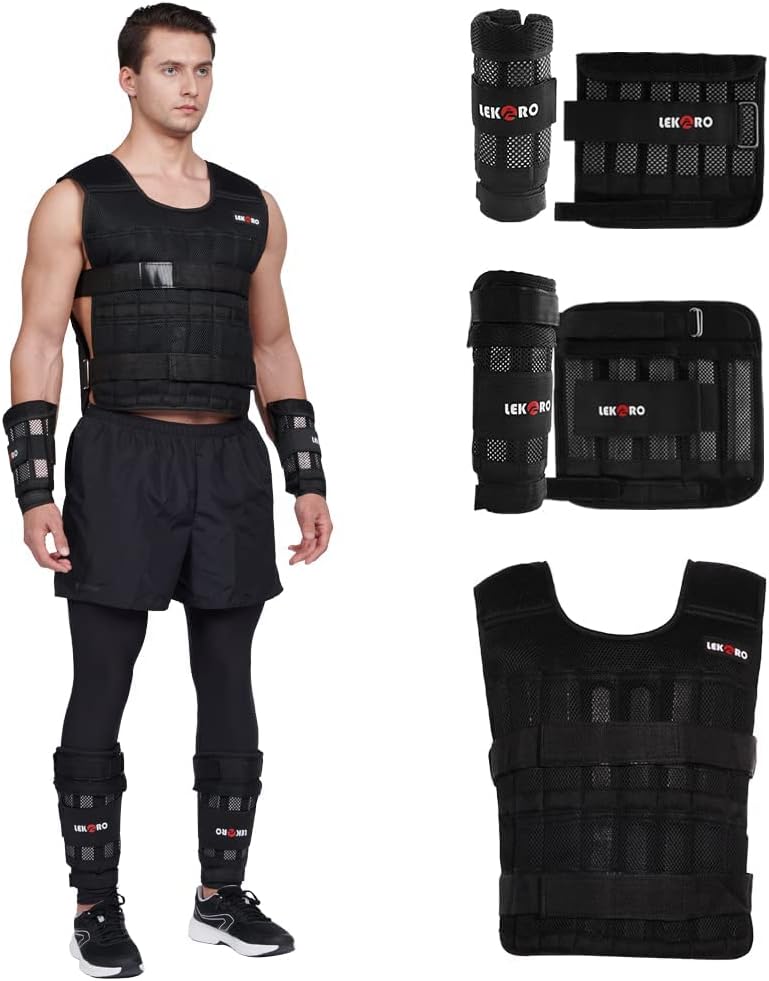 Adjustable Weighted Vest 44LB for Ultimate Fitness Training