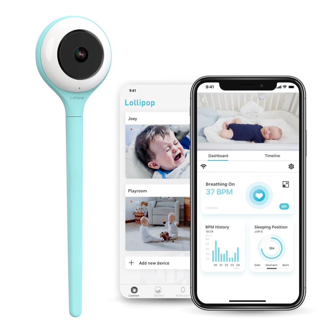 Lollipop Baby Monitor - True Crying Detection & Sleep Tracking