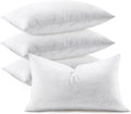 Feather Throw Pillow Inserts Set of 4, Soft Fluffy Rectangle 12 x 24