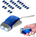 Hand Crank Emergency Flashlights -24 Pack- Reliable Double LED